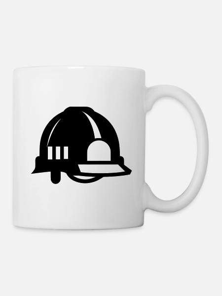 Feuerwehrhelm - Tasse - Weiß