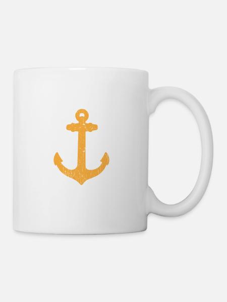Papa und Kapitän Vatertag - Tasse - Weiß