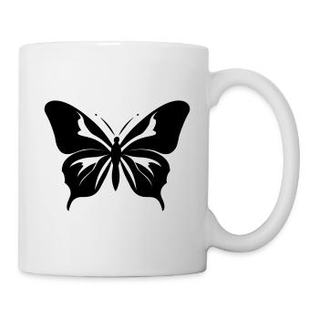 Papillon - Mug blanc - blanc - Droite