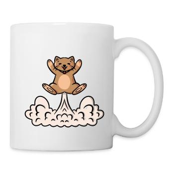 Pups Cat Funny Gift Idea Cat Pupps Funny - Mug - white - Right