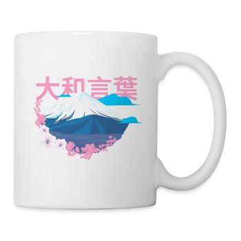 Japanese Aesthetic Chinese Mount Everest Mountain - Mug - white - Right