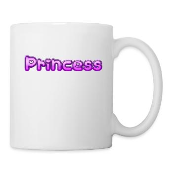Text Princess - Tasse - Weiß - Rechts