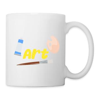 Ihr alle braucht Kunst - Tasse - Weiß - Rechts