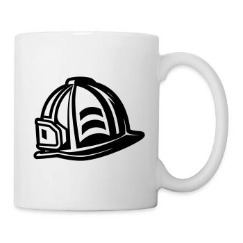 Firefighter helmet - Mug - white - Right