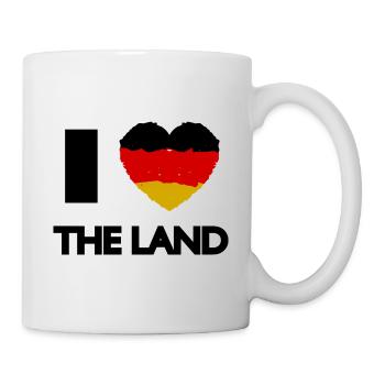 Ich liebe Deutschland - Tasse - Weiß - Rechts