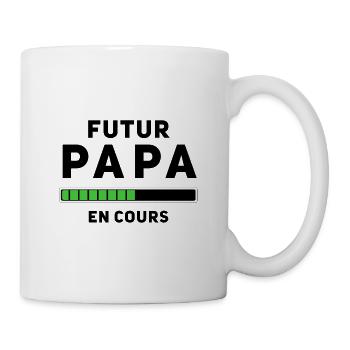 Futur Papa en cours - Mug blanc - blanc - Droite