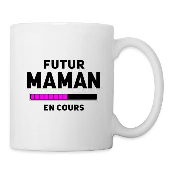 Futur Maman en cours - Mug blanc - blanc - Droite