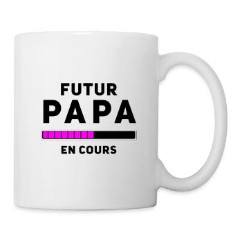 Futur Papa en cours - Mug blanc - blanc - Droite