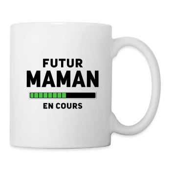 Futur Maman en cours - Mug blanc - blanc - Droite