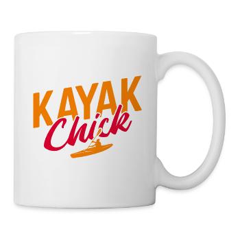 Paddel-Boot Kanu-Fahrer Für Kajak - Tasse - Weiß - Rechts