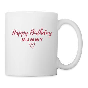 Joyeux anniversaire maman - Mug blanc - blanc - Droite