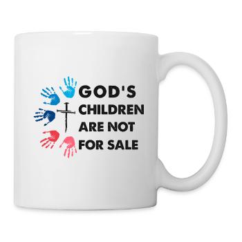Les enfants de Dieu ne sont pas à vendre - Mug blanc - blanc - Droite