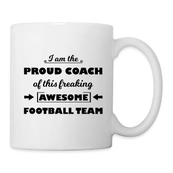The funny soccer team - Mug - white - Right