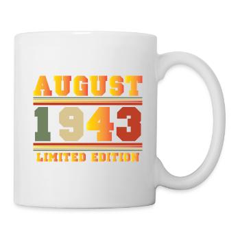 Août 1943 Cadeau d’anniversaire en édition limitée - Mug blanc - blanc - Droite