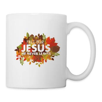 Religious Christian Believer Fall for Jesus Bible - Tasse - Weiß - Rechts