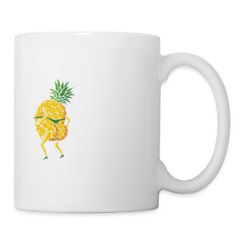 Plage tropicale J’ai le goût de l’échangiste aux ananas - Mug blanc - blanc - Droite