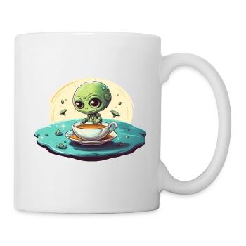 Green Alien Coffee Coffee Drinker - Mug - white - Right