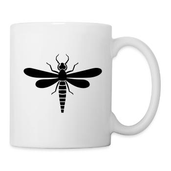 Libellule - Mug blanc - blanc - Droite