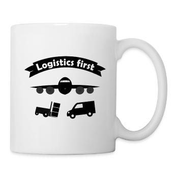 Le monde des logisticiens - Mug blanc - blanc - Droite