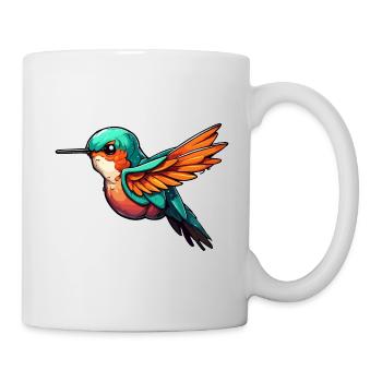 Colibri / Oiseau / Animal / Vol / Ailes / Plumes - Mug blanc - blanc - Droite