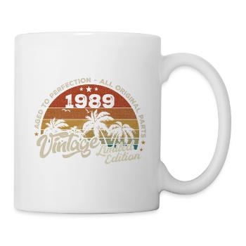 Vintage 1989 Birthday Retro 1989 - Mug - white - Right