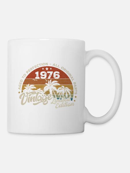 Vintage 1976 Geburtstag Retro 1976 - Tasse - Weiß