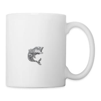 Don't Be A Dumb Bass Deep Sea Saltwater Fishing - Mug - white - Right