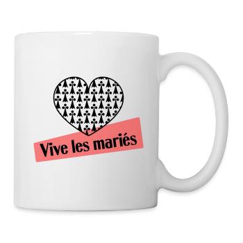 ICH HABE GERADE GEHEIRATET. Junggesellinnenabschied. VALENTINSTAG. PAAR - Tasse - Weiß - Rechts