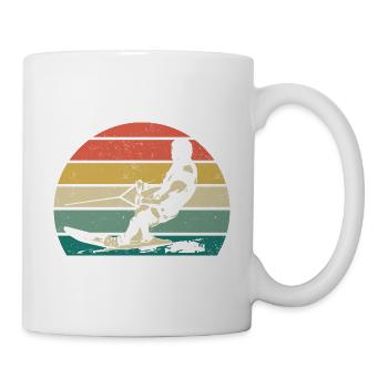 Wakeboarden Herzschlag Wakeboard Wakeboarder - Tasse - Weiß - Rechts