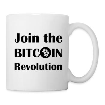 Die finanzielle Bitcoin Revolution - Tasse - Weiß - Rechts