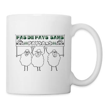 Pas de pays sans paysans - Mug blanc - blanc - Droite
