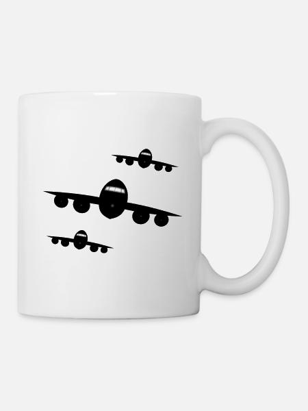 Jets im Anflug - Tasse - Weiß