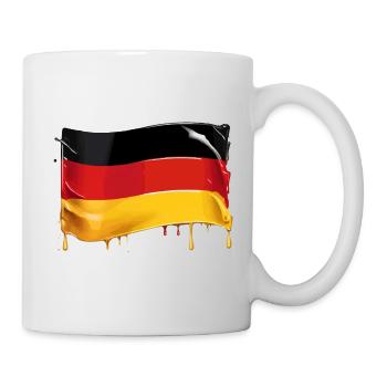 DEUTSCHLANDFLAGGE FAHNE DEUTSCHLAND - Tasse - Weiß - Rechts