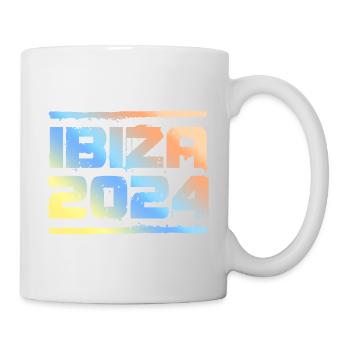 Ibiza 2024 Bunt - Tasse - Weiß - Rechts