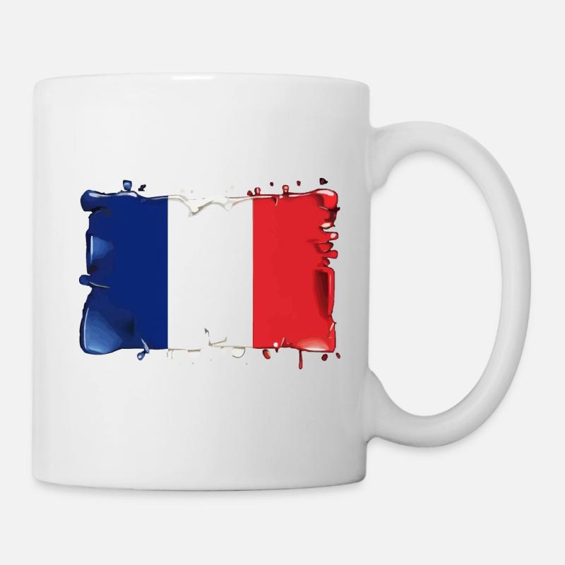FAHNE FLAGGE FRANKREICH - Tasse - Weiß