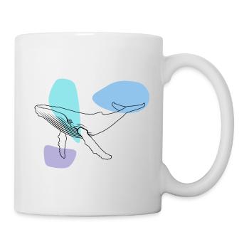 Whale - Humpback Whale - Marine Mammal - Gift - Mug - white - Right