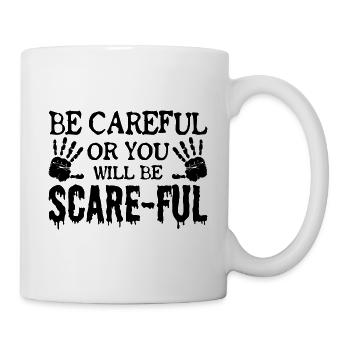 Chasseur de fantômes professionnel prudent ou effrayant - Mug blanc - blanc - Droite