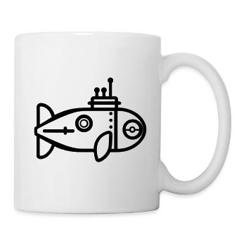 U-Boot-Boot - Tasse - Weiß - Rechts
