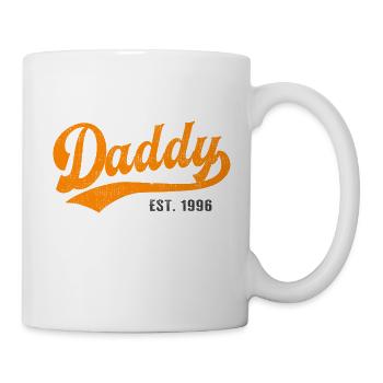 Daddy - Bester Dad Daddy Papa der Welt - est. 1996 - Tasse - Weiß - Rechts