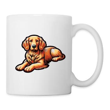 Golden Retriever - Tasse - Weiß - Rechts