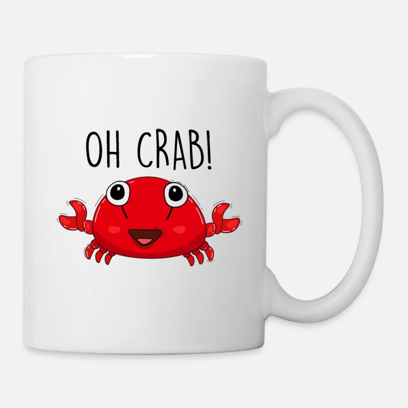 Crab and sea - Mug - white