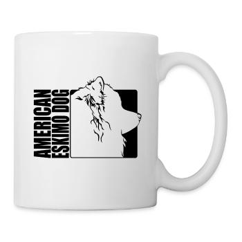 American Eskimo Dog Profile Dogs Wilsigns - Mug - white - Right