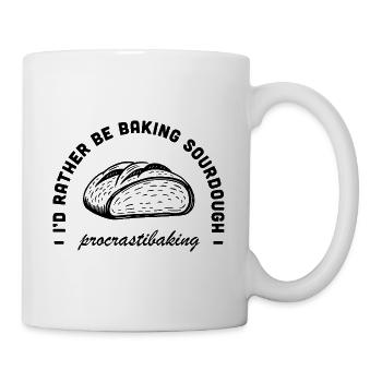 Funny tradwife stay at home mom baking quotes - Mug - white - Right
