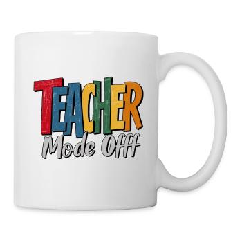 Lustiger Lehrer Mode Off im Ruhestand - Tasse - Weiß - Rechts