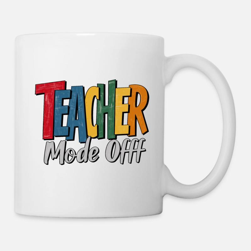 Lustiger Lehrer Mode Off im Ruhestand - Tasse - Weiß