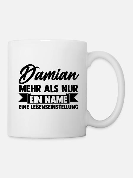 Vorname Damian - Tasse - Weiß
