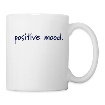 positive mood - Tasse - Weiß - Rechts