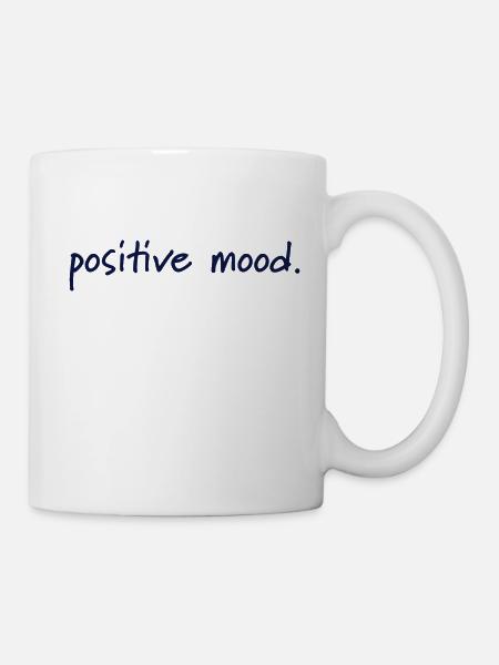 humeur positive - Mug blanc - blanc