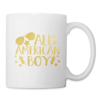 all american boy 4th of July - Mug - white - Right