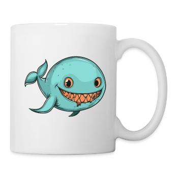 Wal Halloween Lustig Zombie - Tasse - Weiß - Rechts